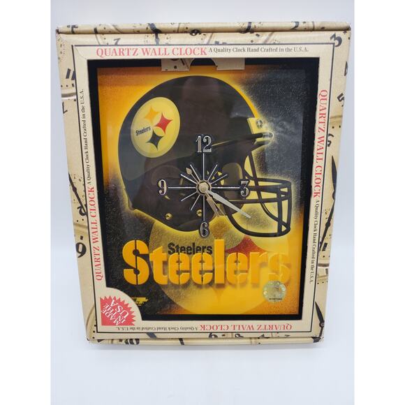 Pittsburgh Steelers Analog Clock - 10 x 12 - Picture 4 of 5